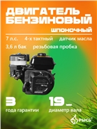 РЫСЬ Двигатели шпоночные 19 мм (LYNX) 19 мм new